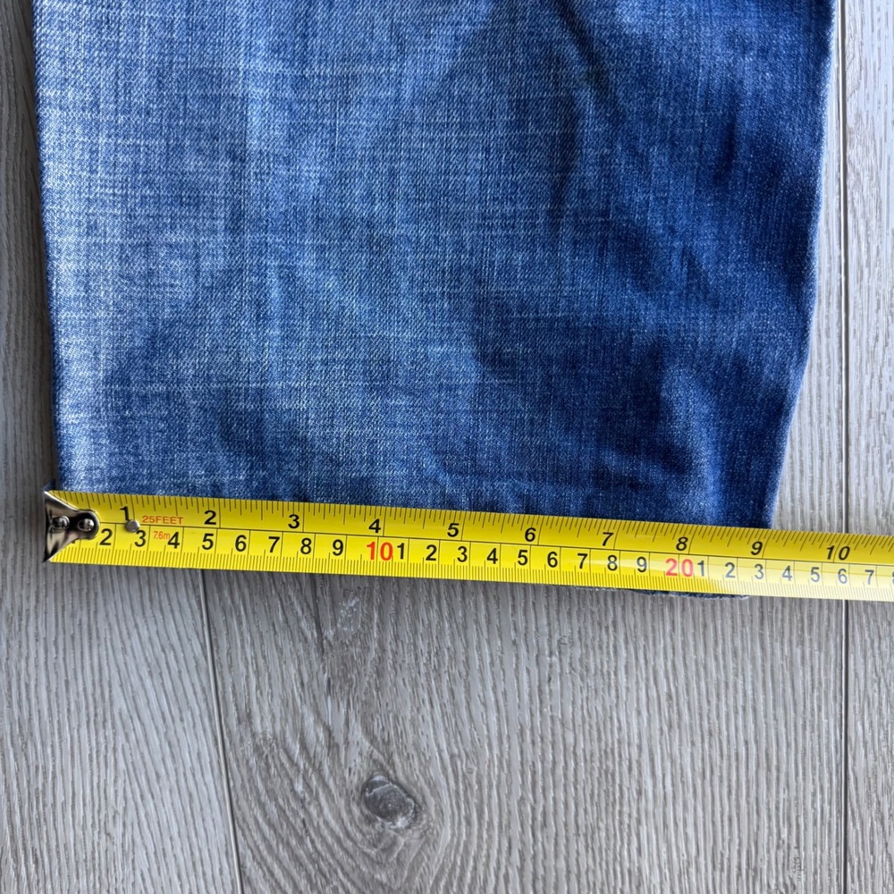 Ecko Unltd Baggy Jeans Mens 30 Y2K Embroidered Hip Hop Skater Denim Blue - Picture 7 of 9